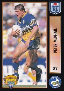 1994 Dynamic Rugby League Series 2 #82 Peter McPhail Front